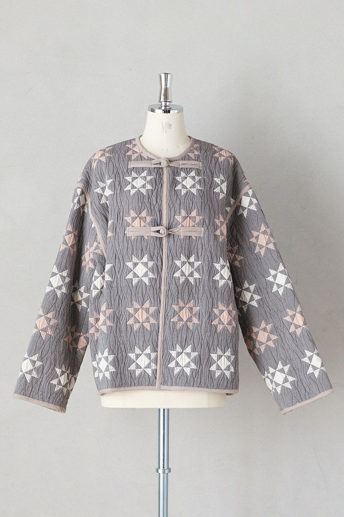 qiri キリ patchwork quilt jacquard jacket(25AW) | T.T. GARRET
