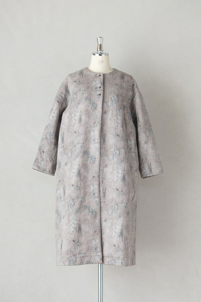 qiri キリ old letter flowers long gilet(25AW) | T.T. GARRET