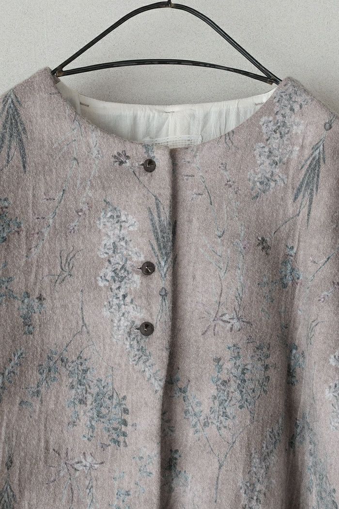 qiri キリ old letter flowers coat(25AW) | T.T. GARRET