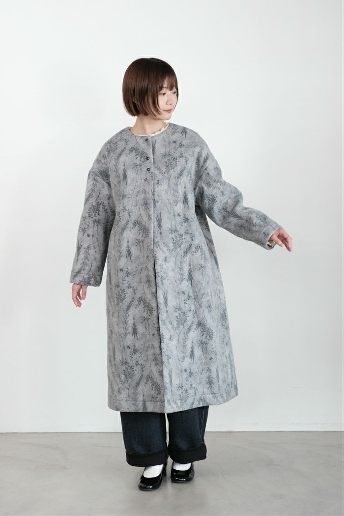 qiri キリ old letter flowers coat(25AW) | T.T. GARRET