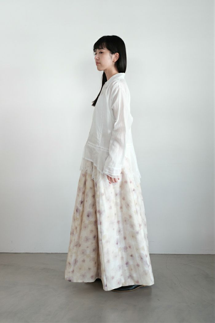 NATIVE VILLAGE 調和押し花のキルトスカート（25AW) NATIVE VILLAGE ネイティブヴィレッジ No.04 hermony：調和 押し花の