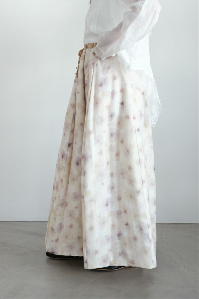 NATIVE VILLAGE 調和押し花のキルトスカート（25AW) NATIVE VILLAGE ネイティブヴィレッジ No.04 hermony：調和 押し花の