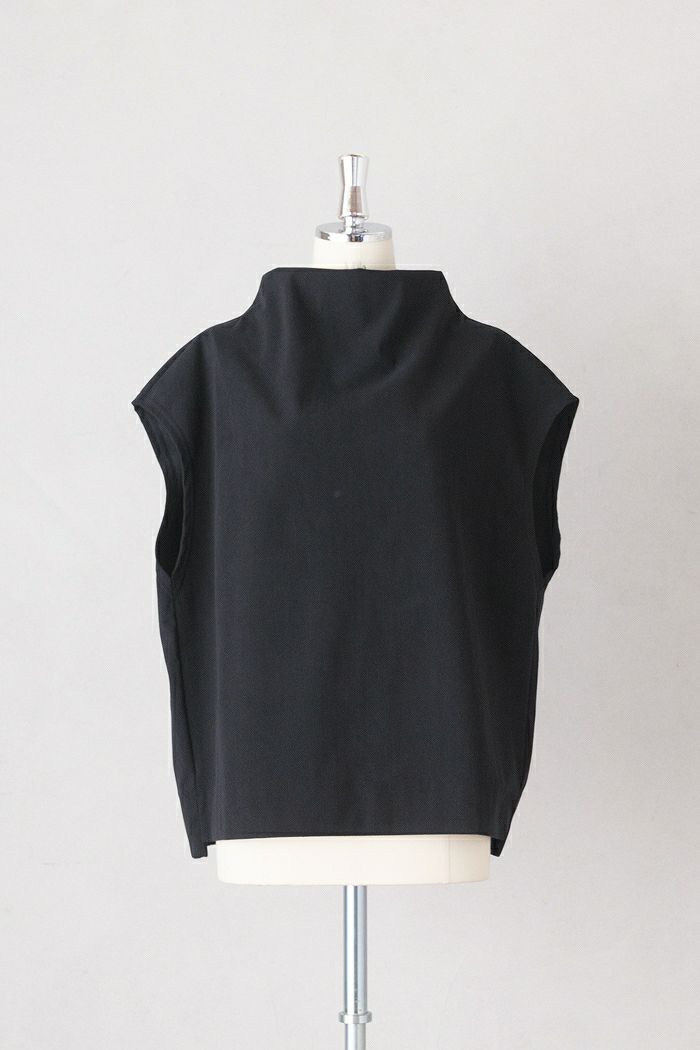 FIR MUM フィル マム 経編コーデュロイ ボトルネック ニット ベスト sn