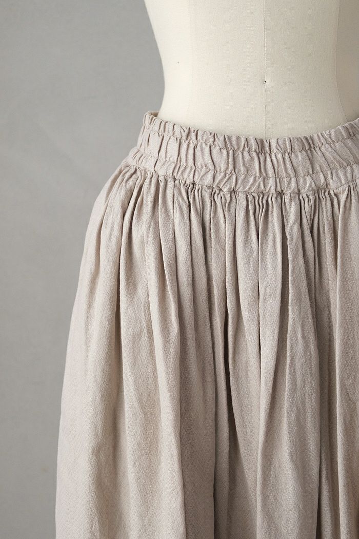 Gauze# ガーゼ アンティークジャガードギャザースカート (25AW) | T.T.