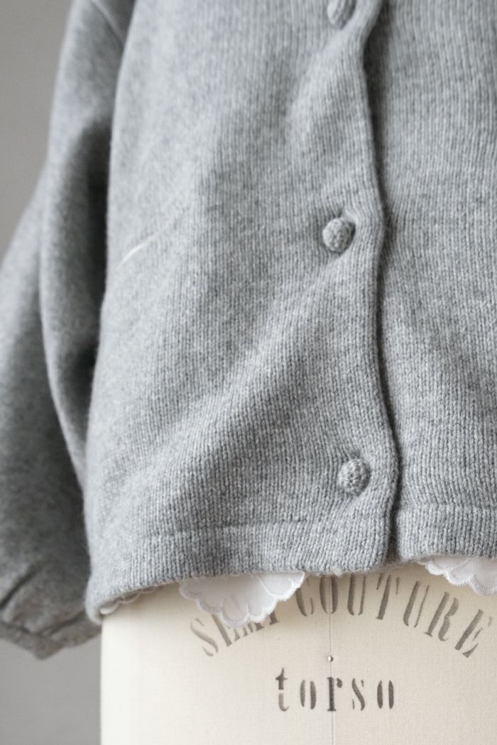 Gauze# ガーゼ アンティークレースリメイクニットカーディガン(25AW