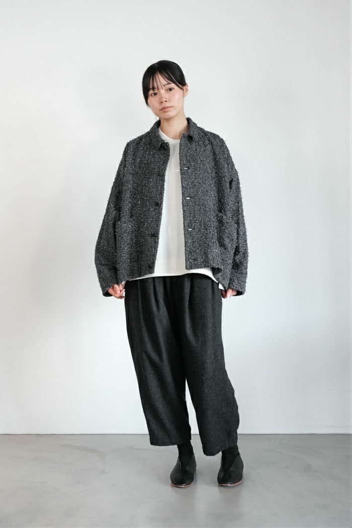 Dulcamara ドゥルカマラ 縮絨ウールタックワイドパンツ(25AW) | T.T.