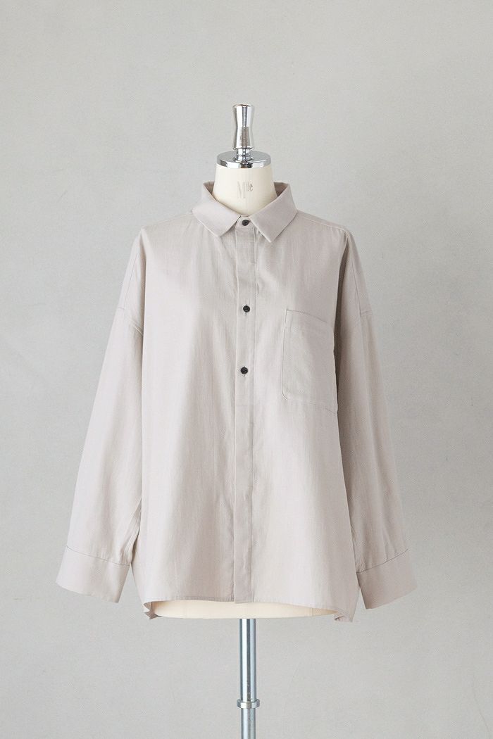 Dulcamara ドゥルカマラ <br>ワイドBOXシャツ-P(25AW)