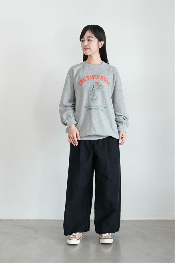 CHILD WOMAN チャイルドウーマン 30/10裏毛 眠たいくまプリント