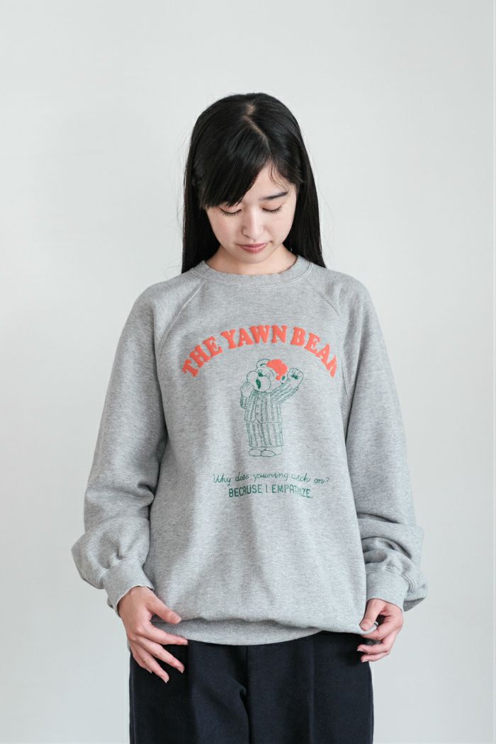 CHILD WOMAN チャイルドウーマン 30/10裏毛 眠たいくまプリント