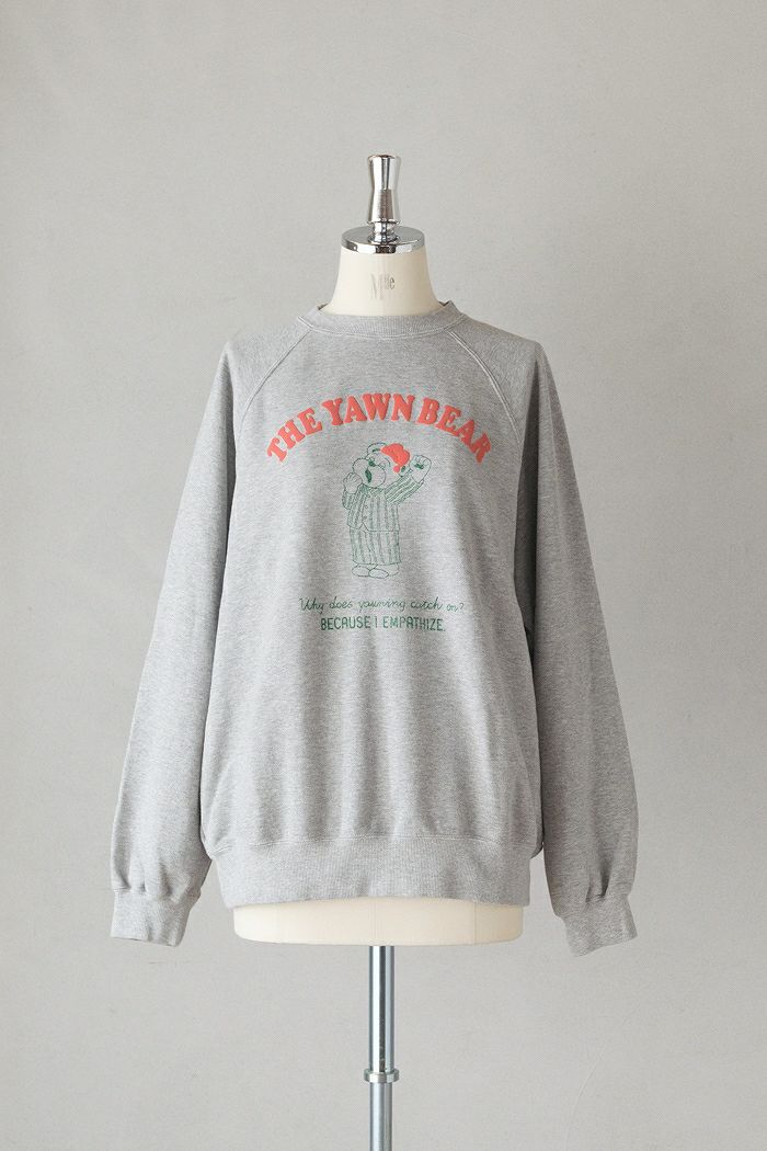 CHILD WOMAN チャイルドウーマン 30/10裏毛 眠たいくまプリント