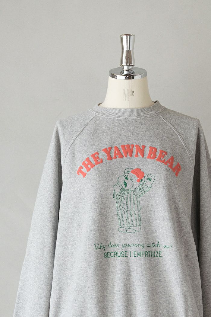 CHILD WOMAN チャイルドウーマン 30/10裏毛 眠たいくまプリント