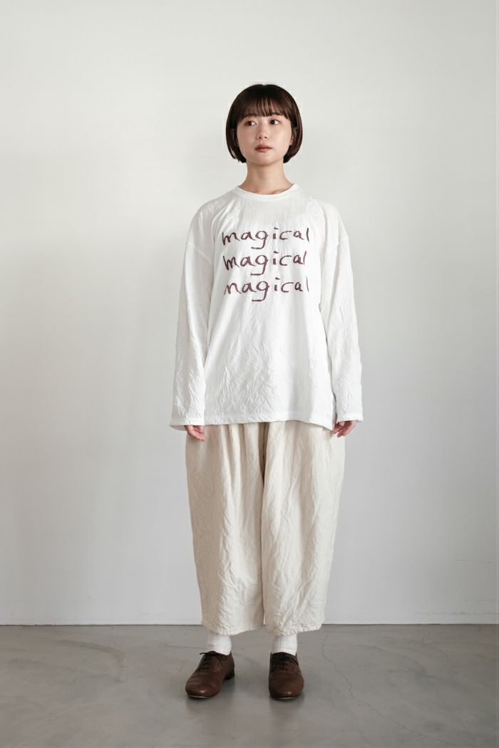 ROBE de PEAU ローブデポー カミーユウールタックパンツ(25AW) | T.T.