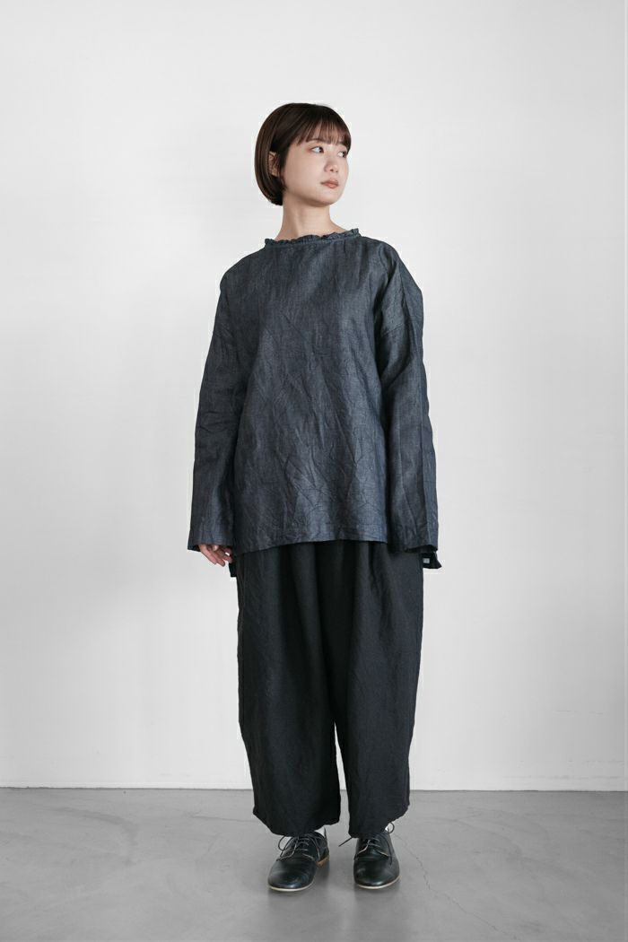 ROBE de PEAU ローブデポー カミーユウールタックパンツ(25AW) | T.T.