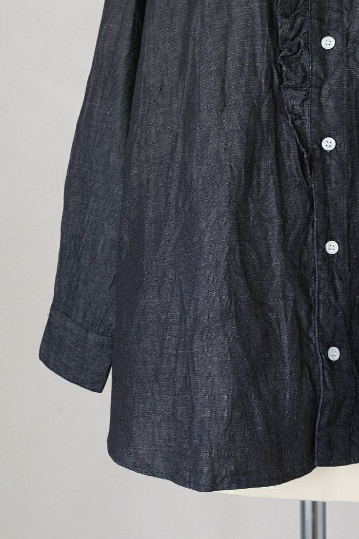 Laboratory ラボレイトリー デニムフリルブラウス(25AW) | T.T. GARRET