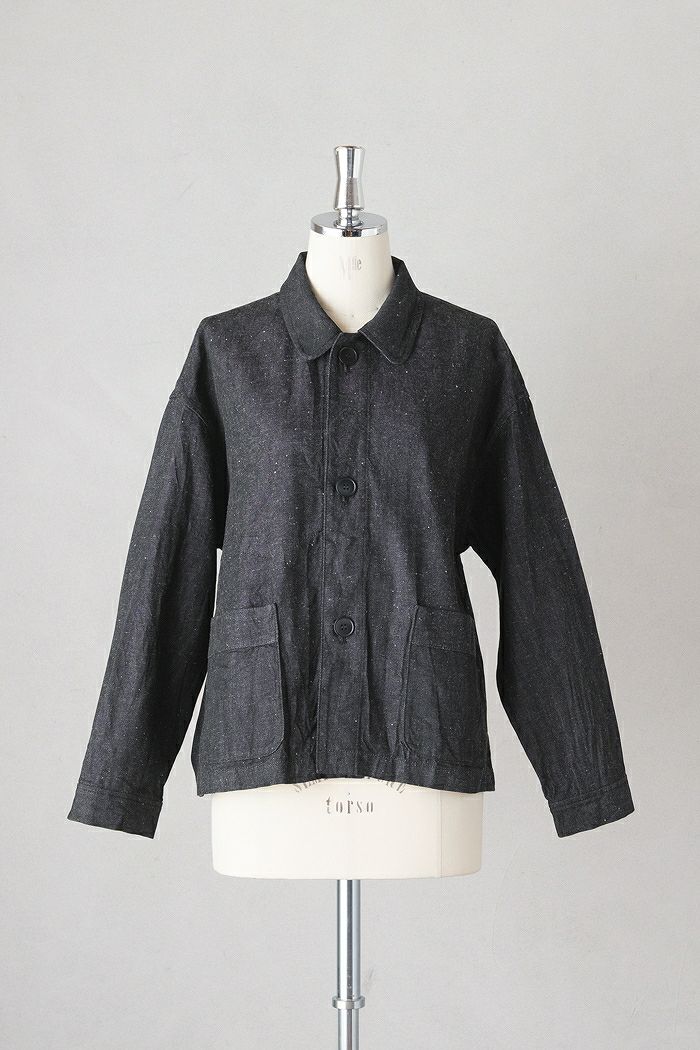 Laboratory ラボレイトリー ネップデニムフレンチワークジャケット