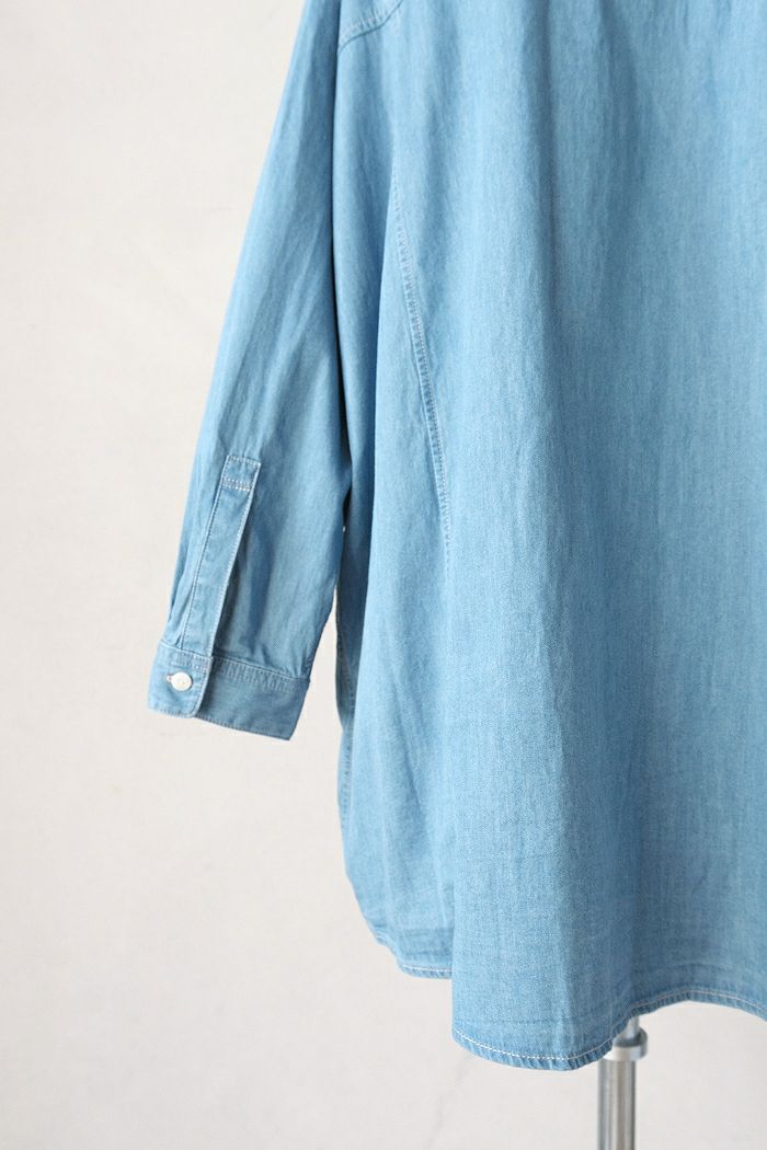 buoy buoy ブイ5.5ozLIGHT DENIM FRILL SHIRT(25AW) | T.T. GARRET