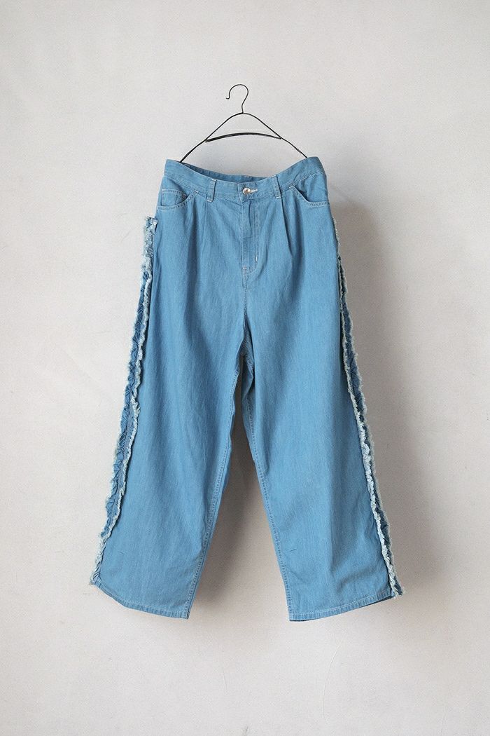buoy buoy ブイ5.5oz LT DENIM SIDE FRILL PT(25AW) | T.T. GARRET