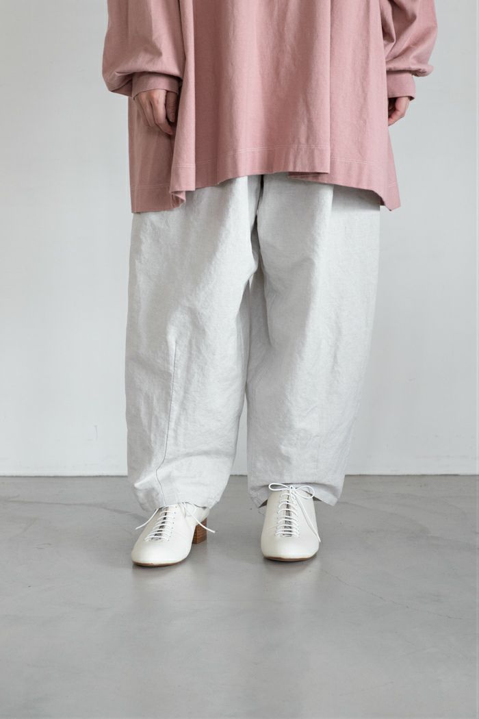 Gauze# リネン チャーリーパンツ 生成 ガーゼecru et pousse Gauze (ガーゼ) リネンツイルショートチャーリーパンツ