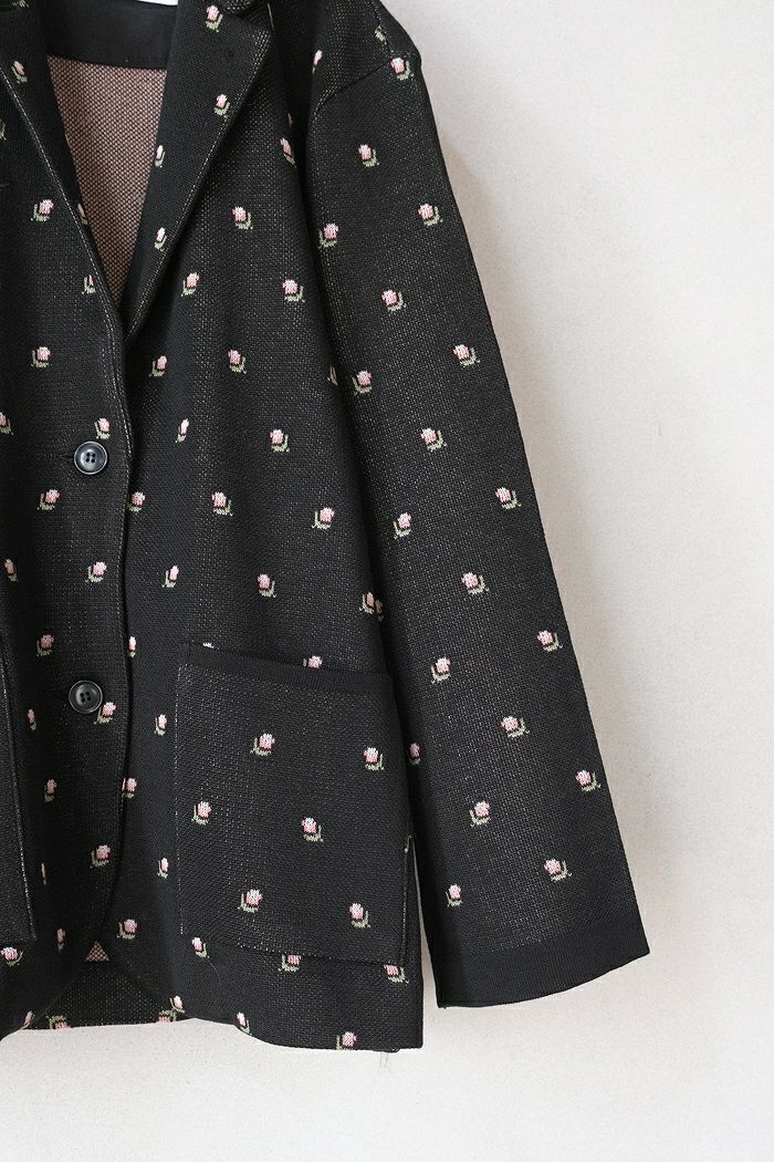 Porter des boutons ポルテデブトン　ジャケット Porter des boutons(ポルテデブトン) 25A/W ニットジャケット