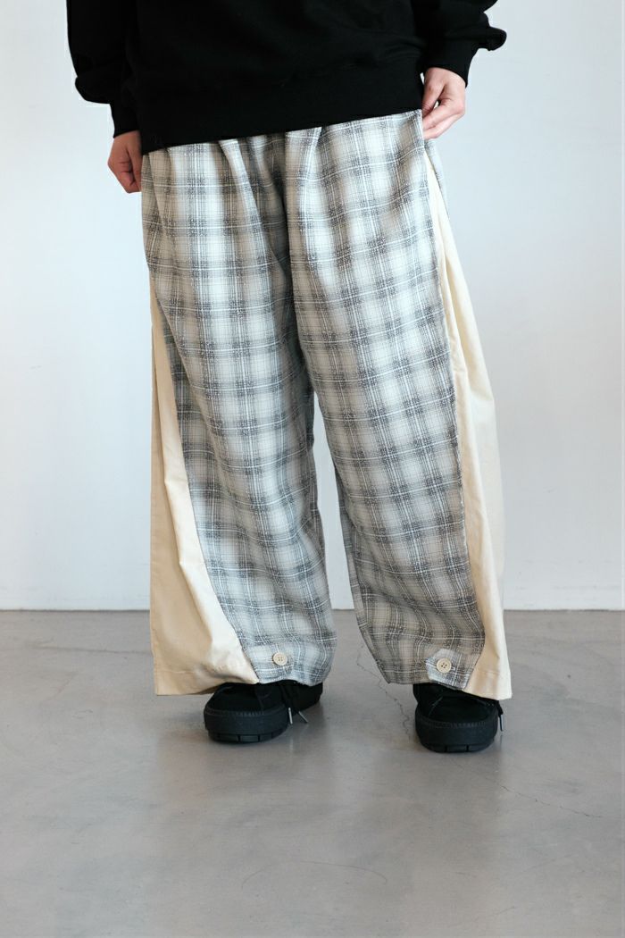 Porter des boutons ポルテデブトン 3/60強撚クロスパンツ(24SS/basic