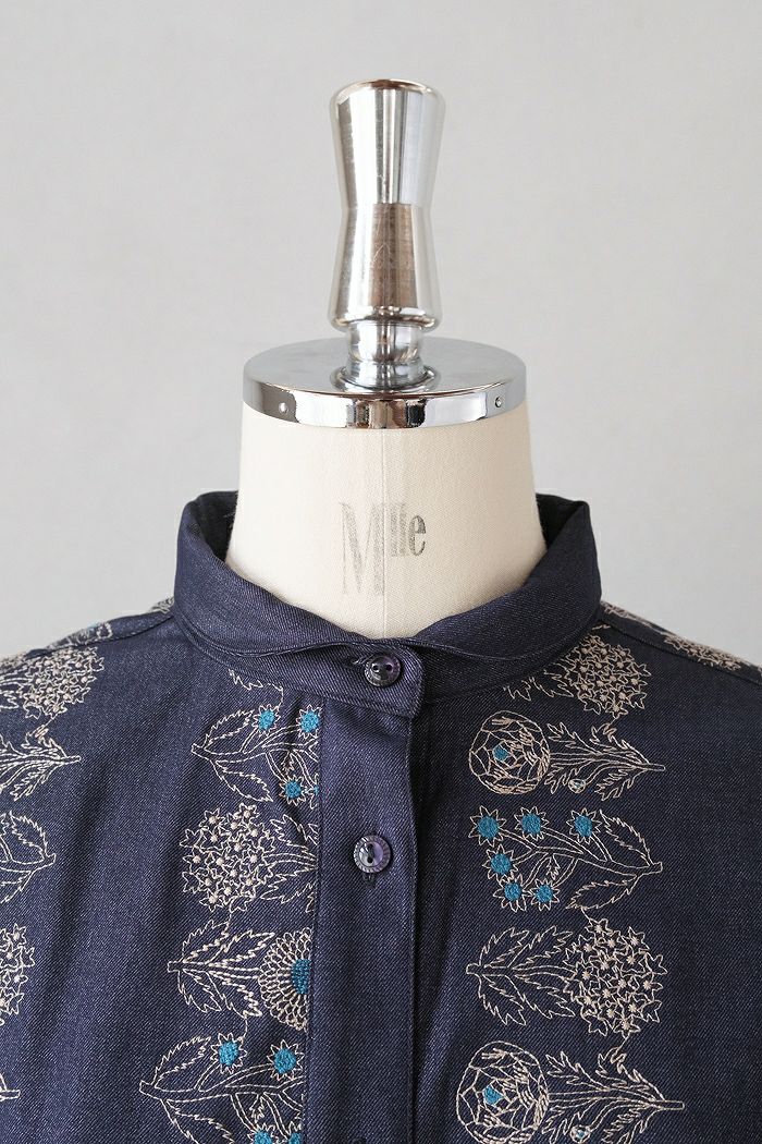 marble SUD マーブルシュッド flower language プチカラーシャツ(25AW