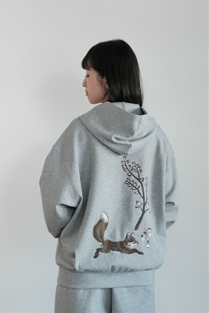 marble SUD マーブルシュッド EMB fox ジップフーディー(25AW) | T.T.