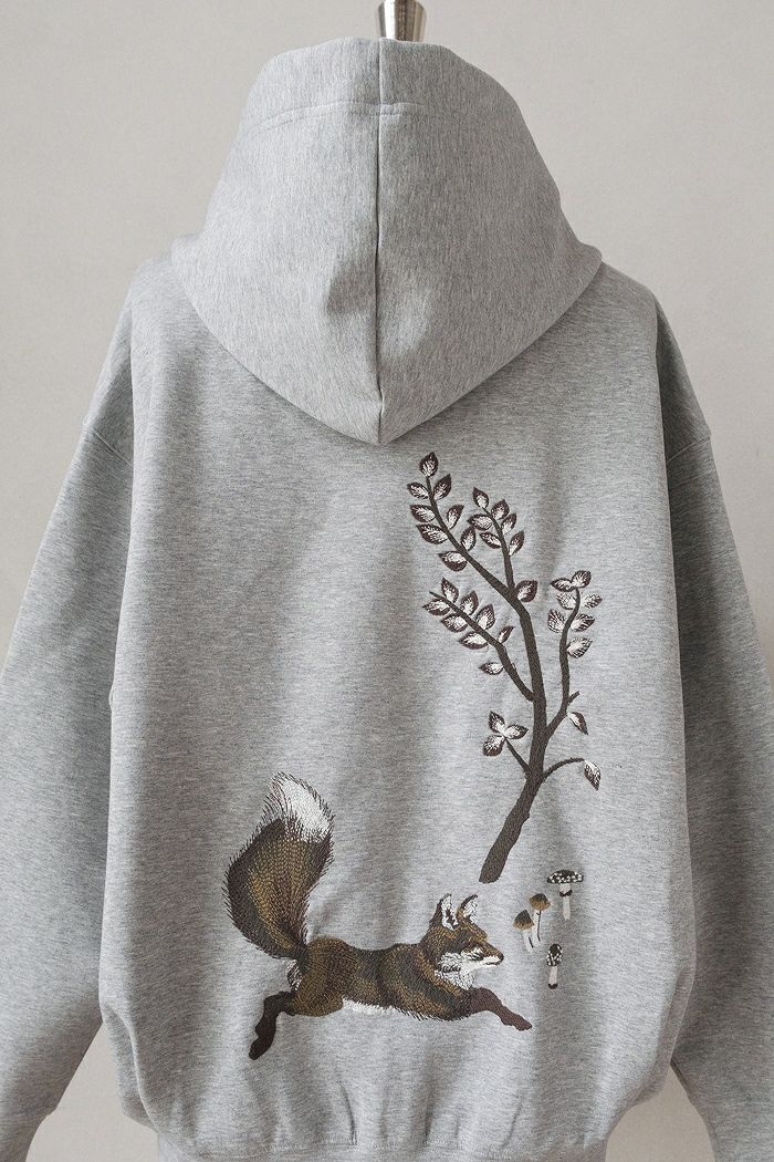 marble SUD マーブルシュッド EMB fox ジップフーディー(25AW) | T.T.