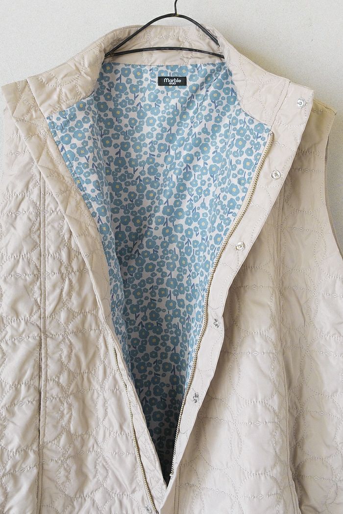 marble SUD マーブルシュッド シマエナガキルト ベスト (25AW) | T.T.