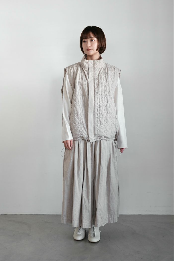 マーブルシュッドのキルティングベスト marble SUD マーブルシュッド シマエナガキルト ベスト (25AW) | T.T.