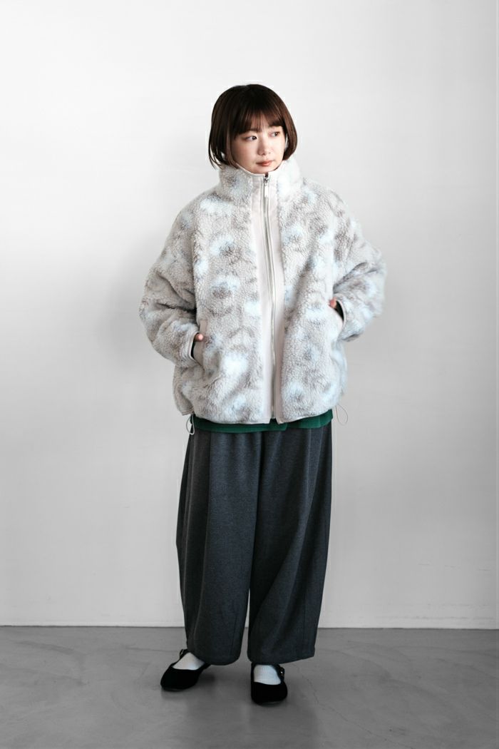 marble SUD マーブルシュッド fuwa fuwa flower ジップアップブルゾン