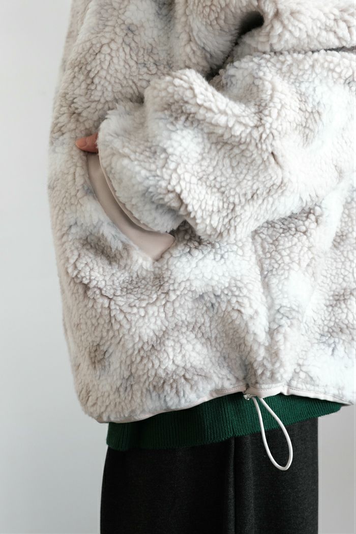 marble SUD マーブルシュッド fuwa fuwa flower ジップアップブルゾン