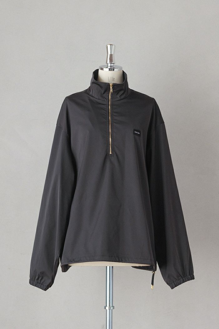 CULLNI クルニ Double Satin Half Zip Embroidery Patch Pullover(25AW