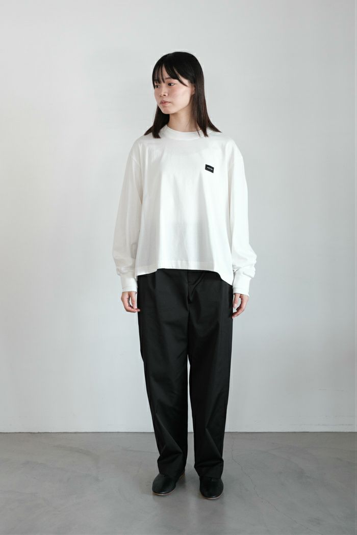 CULLNI クルニ Layerd Rib Embroidery Patch Sleeve Pullover(25AW