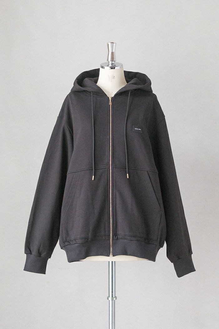 CULLNI クルニ French Terry Embroidery Patch Zip Up Hoodie(25AW
