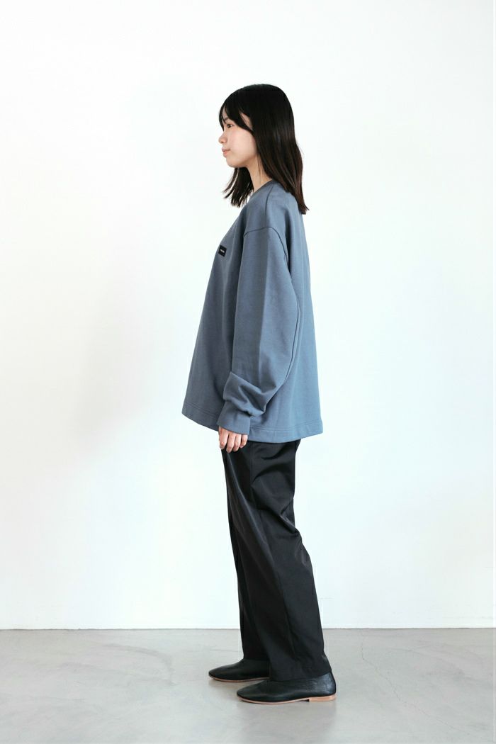CULLNI クルニ French Terry Embroidery Patch Long Sleeve Pullover