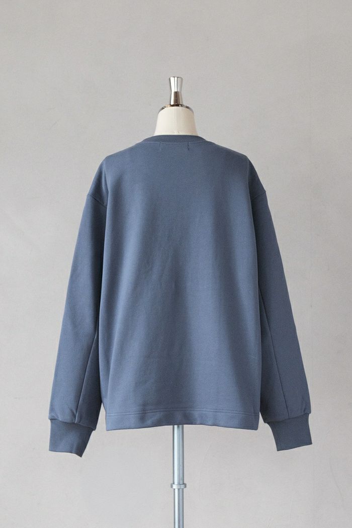 CULLNI クルニ French Terry Embroidery Patch Long Sleeve Pullover