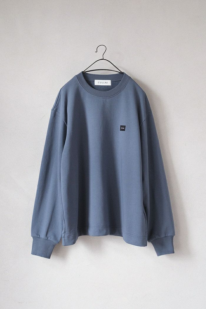 CULLNI クルニ French Terry Embroidery Patch Long Sleeve Pullover