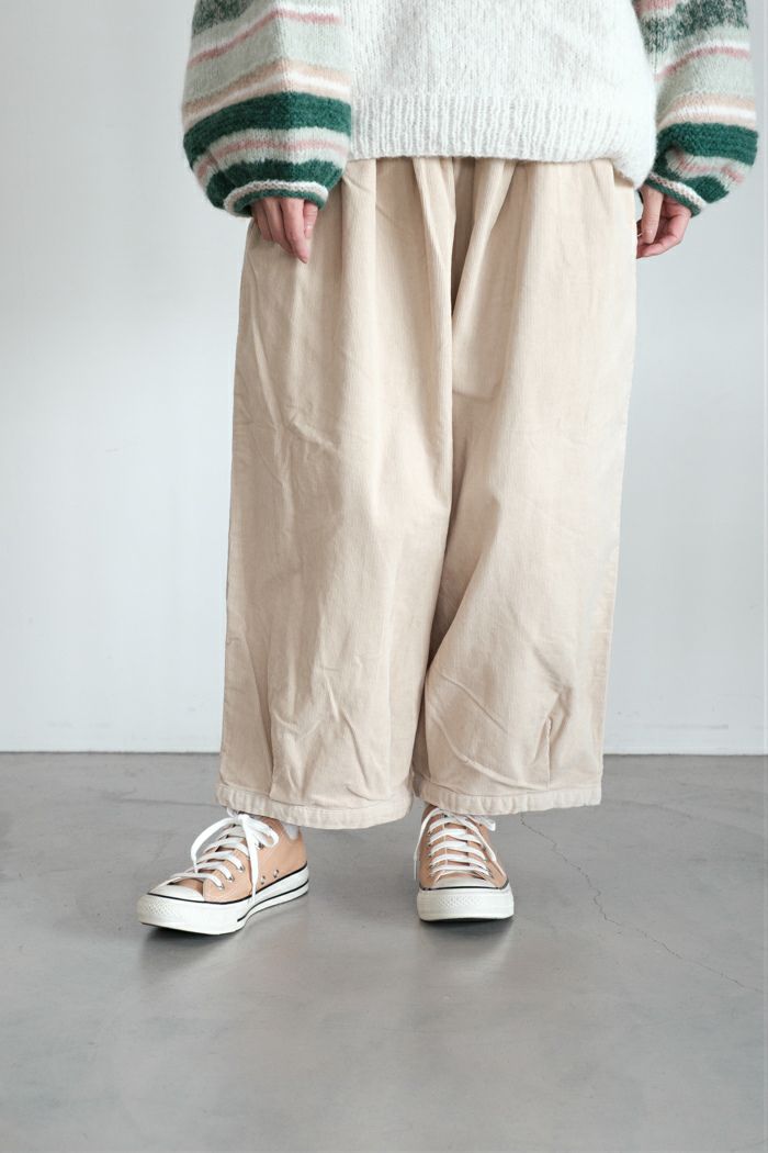 marble SUD マーブルシュッド カットツイル Looseカーブパンツ(25AW