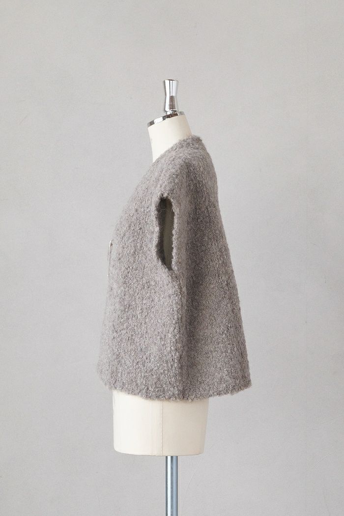 maison de soil メゾン ド ソイル 3GG BOUCLE V-NECK SHORT LENGTH