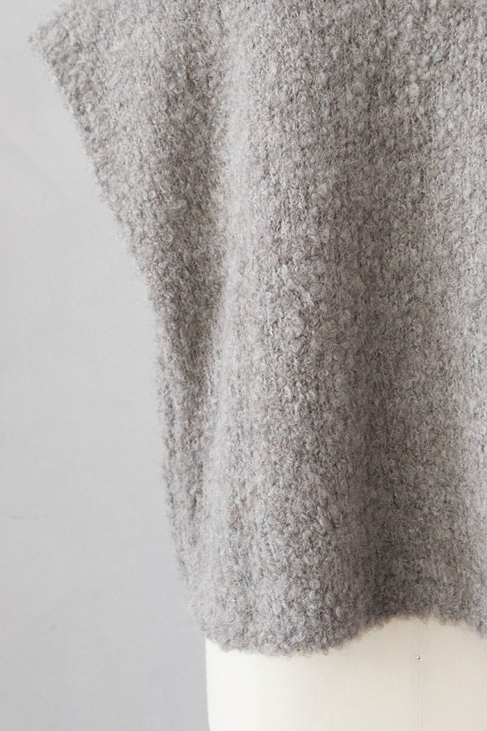 maison de soil メゾン ド ソイル 3GG BOUCLE V-NECK SHORT LENGTH