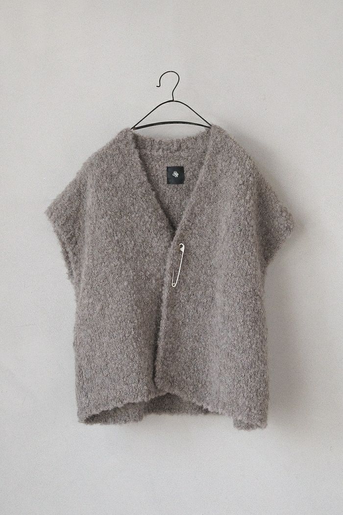 maison de soil メゾン ド ソイル 3GG BOUCLE V-NECK SHORT LENGTH