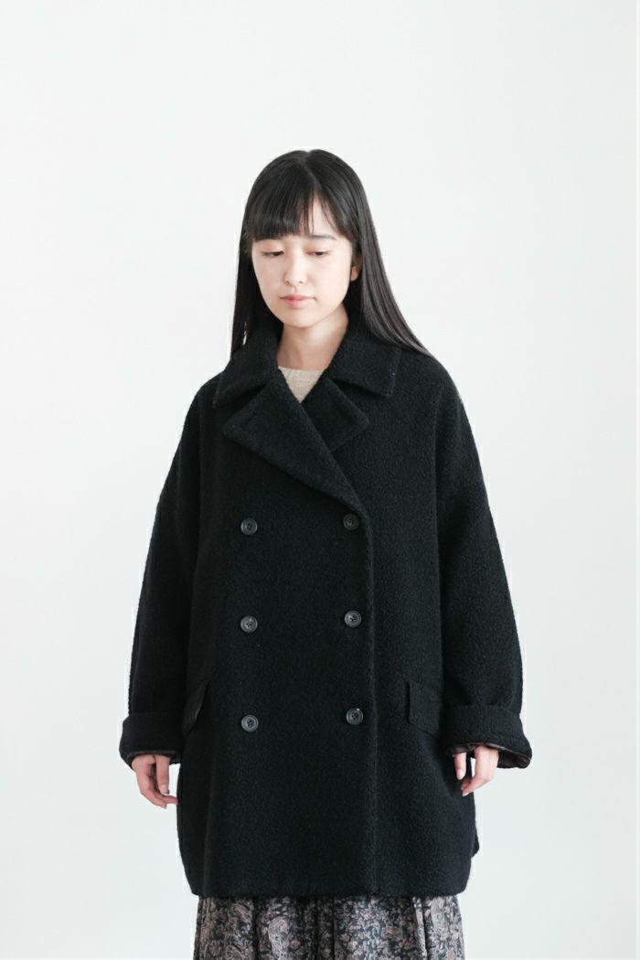 maison de soil メゾン ド ソイルRECYCLE BOA WOOL DOUBLE OVER COAT