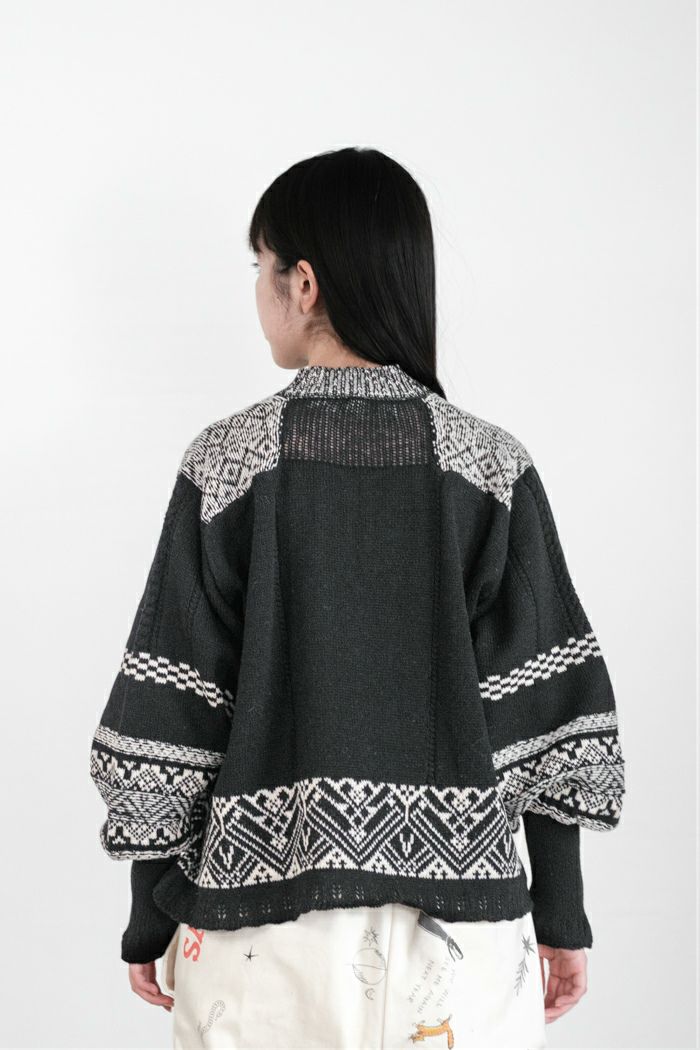 ASEEDONCLOUD アシードンクラウド Seiyako jacquard knit blouse(25AW