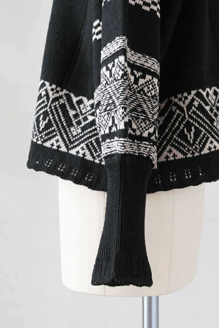 ASEEDONCLOUD アシードンクラウド Seiyako jacquard knit blouse(25AW