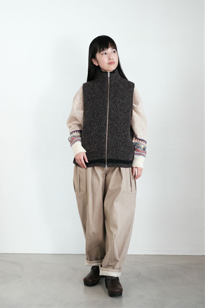 ASEEDONCLOUD アシードンクラウド Blushed knit vest(25AW) | T.T. GARRET