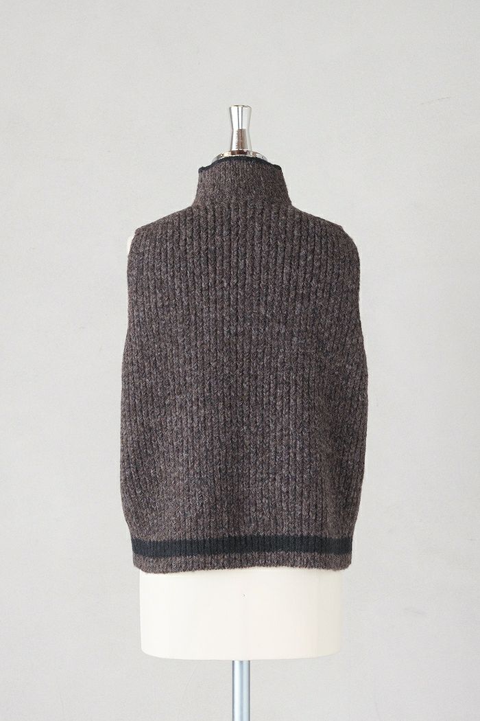 ASEEDONCLOUD アシードンクラウド Blushed knit vest(25AW) | T.T. GARRET
