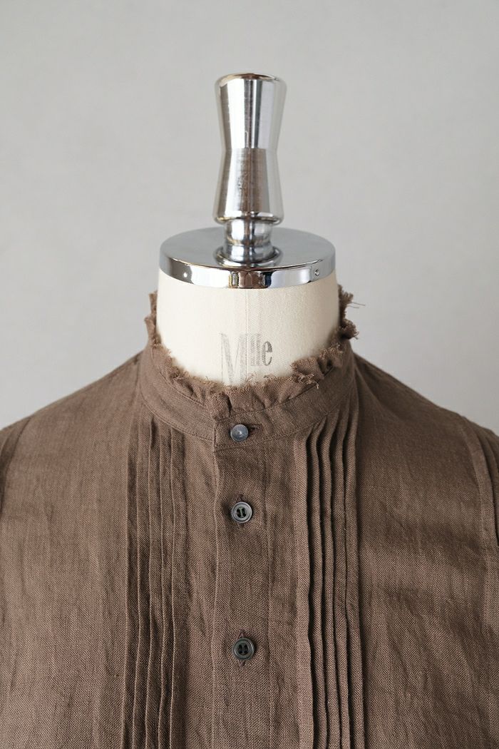 suzuki takayuki スズキタカユキ pin-tuck blouse(25AW) | T.T. GARRET