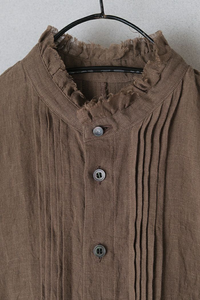 suzuki takayuki スズキタカユキ pin-tuck blouse(25AW) | T.T. GARRET