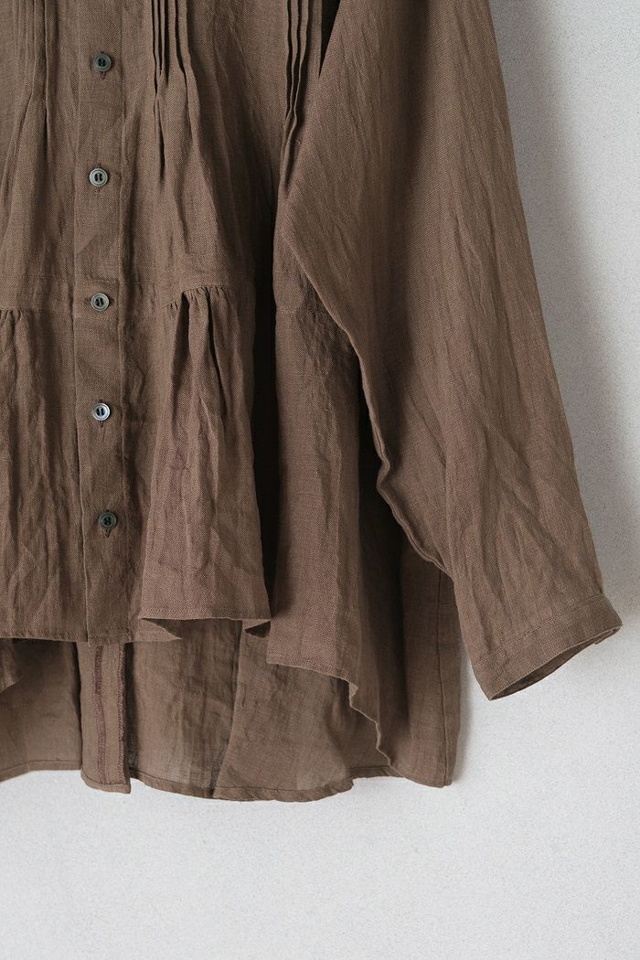 suzuki takayuki スズキタカユキ pin-tuck blouse(25AW) | T.T. GARRET