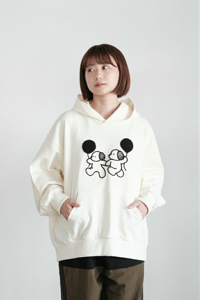 クルニ25aw 白シャツ CULLNI クルニ Double Satin Half Zip Embroidery Patch Pullover(25AW